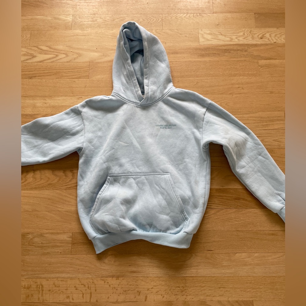 Comfrt hoodie pastel edit. Light Blue Hoodie. Size S perfect condition